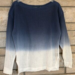 Ralph Lauren Blue and White Ombre Sweater